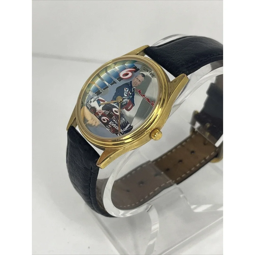 1997 Mark Martin Driver Signature Series Quartz‎ Watch #6 Sun Time- New Battery